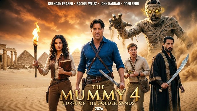 The Mummy 4 Curse of the Golden Sands 2026 - Full cast with mummy and desert setting