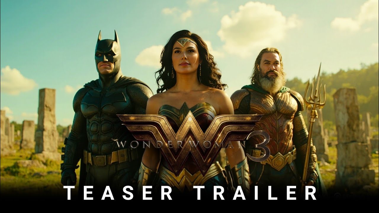 Wonder Woman 3 teaser trailer - Batman, Wonder Woman, and Aquaman standing together