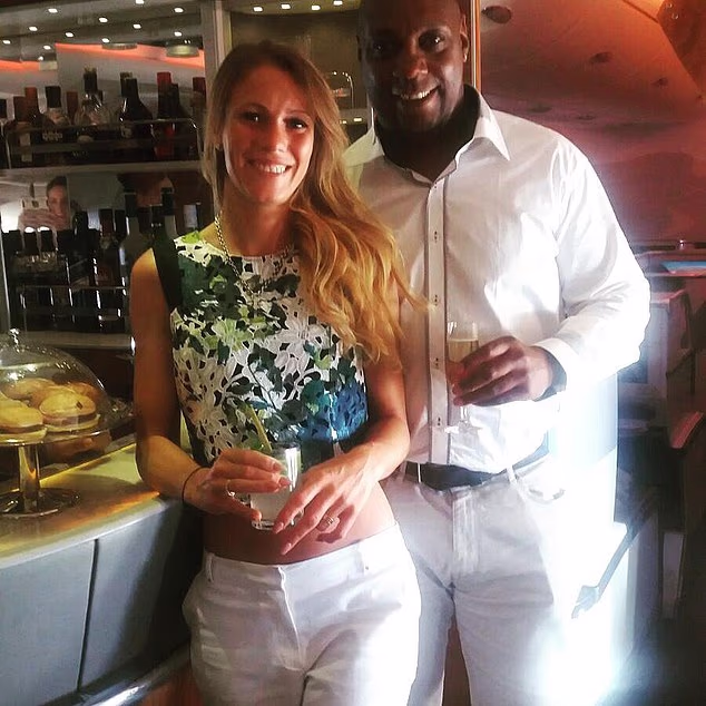 Kimberley (pictured left) and Michael Thompson (right) were sleeping in separate bedrooms in the marital home as their divorce was finalised