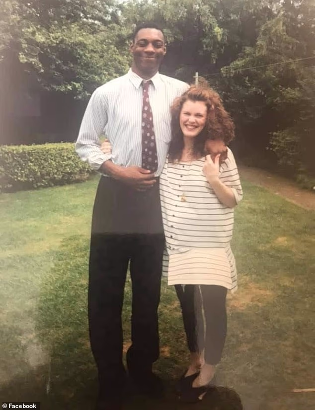 Michael Thompson with Rhonda Anderson, who was found electrocuted in a bath in July 2000