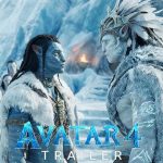 Avatar 4 Trailer - Jake Sully and Metkayina clan leader facing each other in icy landscape