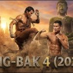 "Ong-Bak 4 official poster 2026 with Tony Jaa performing a high kick and Cristiano Ronaldo in a fighting stance at ancient temple ruins"