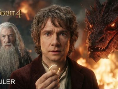 Martin Freeman as Bilbo Baggins holding the One Ring with Gandalf and the dragon Smaug in The Hobbit 4 The Shadow of Erebor 2026 concept teaser trailer