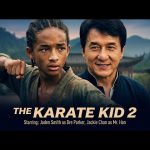 The Karate Kid 2 2026 movie poster with Jaden Smith and Jackie Chan