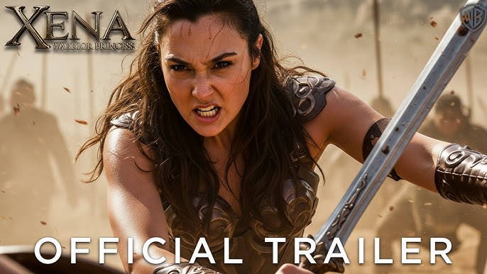 Xena Warrior Princess 2 2026 teaser trailer poster starring Gal Gadot as the legendary Warrior Princess with chakram